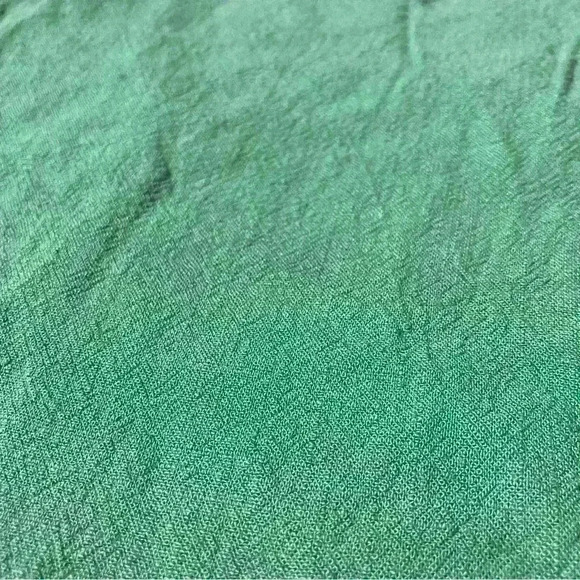 Lulus Al Fresco Evenings Green Off the Shoulder Shift Dress/top Tie Sleeve Sz M - Picture 3 of 11